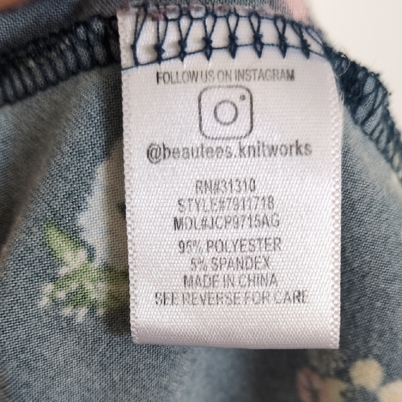 Knitworks Navy Floral Kids Dress - Picture 3 of 5